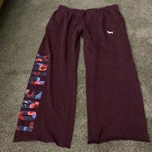 PINK by Victoria Secret Wide Leg Sweatpants Size Large
